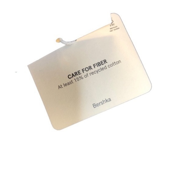 Bershka The Wide Crop Denim Jeans Black New - Picture 9 of 11